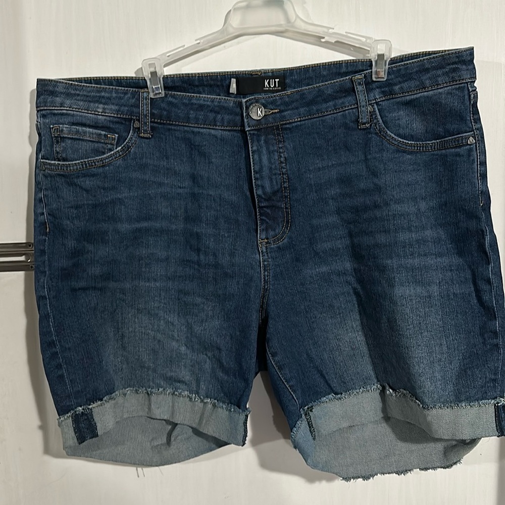 Cuffed Jean Shorts